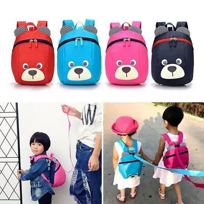 Kids Toddler Baby Walking Safety Harness Backpack Security Strap Bag With Reins • £6.99
