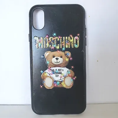 Authentic Moschino IPhone Cases X XS   Cell Phone Teddy Bear Hard Cover Black  • $18