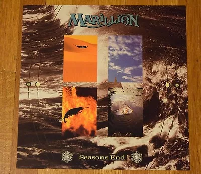 Marillion Seasons End Original 1989 2-Sided Record Promo Album Flat Poster RARE • $29.99