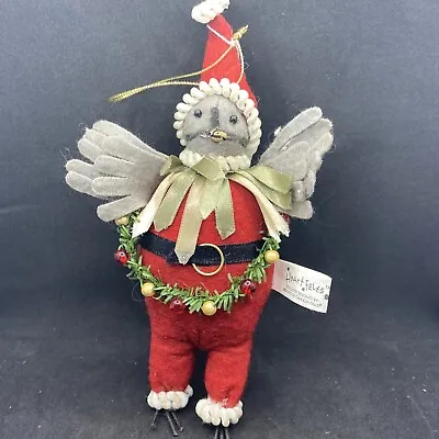 HEART FELTS Midwest Of Cannon Falls CHRISTIAN BIRD Santa Christmas Ornament MINT • $24.99