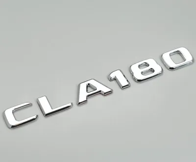 Silver Chrome CLA180 Car Letter Number Rear Boot Badge Emblem For Mercedes Benz • £11.99