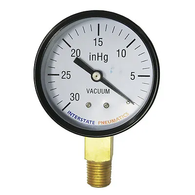 $13.66 • Buy Vaccum Pressure Gauge 30 PSI 2 -1/2  Diameter 1/4  NPT Bottom Mount - G2024-030V