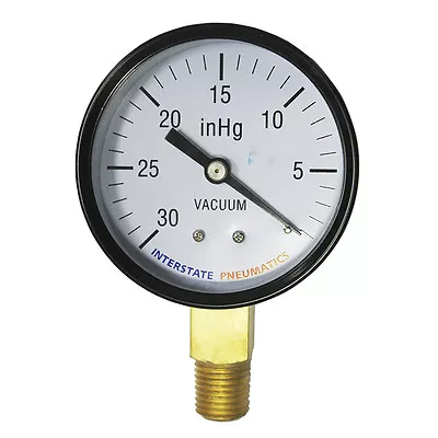 Vaccum Pressure Gauge 30 PSI 2 -1/2  Diameter 1/4  NPT Bottom Mount - G2024-030V • $13.77