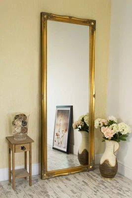 £143.50 • Buy Extra Large Full Length Gold Wall Mirror Antique 6Ft6 X 2Ft6 198cm X 75cm