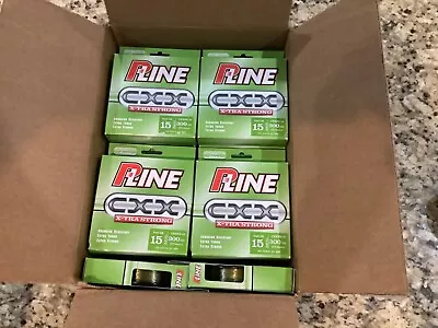 P-Line CXX X-Tra Strong Fishing Line Moss Green 15lb Test Line. CASE OF 16 • $99.99