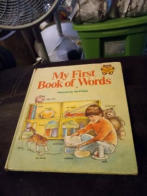My First Book Of Words By Jan Palmer (1980 Hardcover) • $2.80
