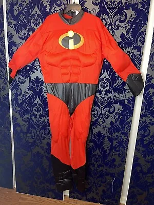 Deluxe Disney Muscle Mr. Incredible Costume L/XL (42-46) Disguise (HOME1) • $14.34