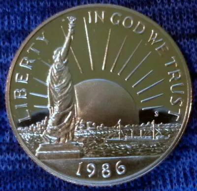 1986-S Statue Of Liberty Commemorative Half Dollar - Beautiful Proof Coin  • $8.99