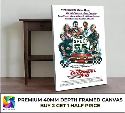 The Cannonball Run Classic Movie Large CANVAS Art Print Gift A0 A1 A2 A3 • £40