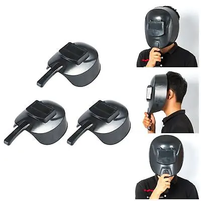 Hand-Held Welding Shield Eye Shield Protect Welder Glasses Welding Mask Face • £8.76