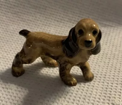 Vintage Hagen Renaker Miniature Walking Papa Cocker Spaniel Dog Ceramic Figurine • $9.99