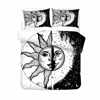 Ethnic Sun Moon God Stars Bedding Duvet Quilt Cover Set Holiday Birthday Gift • $16.06