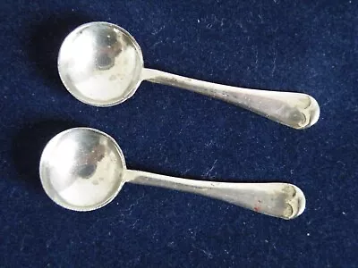 Two Vintage Nevada Silver Mustard/Salt Spoons - D&A • £8