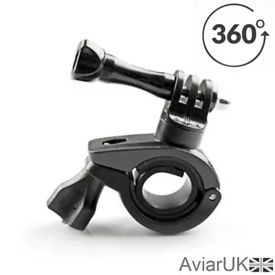 360° GoPro HERO Bike Bicycle Handlebar Clamp Mount Bar Tube Holder Go Pro UK • £5.95