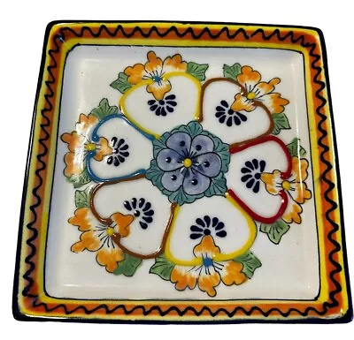 Talavera For Tierra Fina Mexican Pottery Hand Painted Lead Free Serving Tray • $23.95