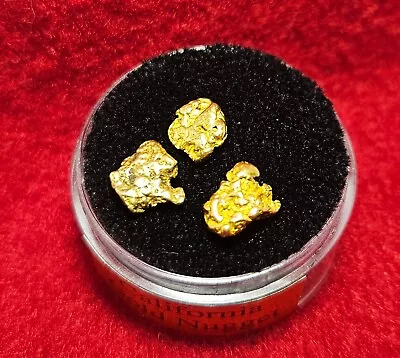 California Natural Gold Nuggets 2.0 Grams  In A Gem Jar W/lid • $150