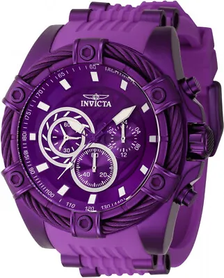 Invicta Men's 40784 Bolt Chronograph Watch Purple Tone 52MM Case 100M WR • $79.99