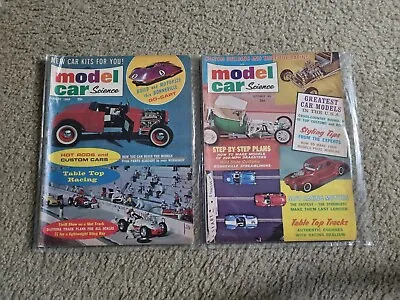 Model Car Science Magazine Aug. & Sept. 1964 Slot Cars - Used - 2 Pcs. Lot E • $12