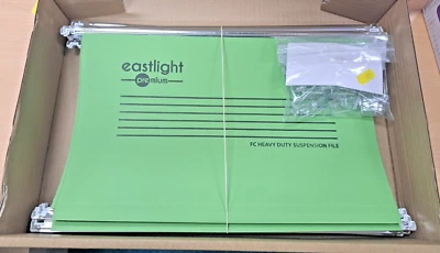 £12.99 • Buy 20x FOOLSCAP F/C EASTLIGHT PREMIUM HANGING SUSPENSION FILES TABS INSERTS GREEN