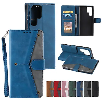 For Samsung S24 Ultra S23 S22 S21 S20+ Note20 Magnetic Leather Card Wallet Case • $10.80