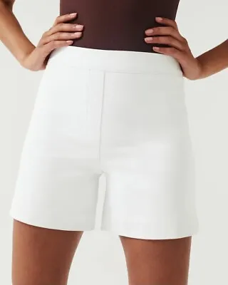 Spanx On The Go 6  White Shorts Silver Lining Technology Size L NWT 20375R NWT • £38.54