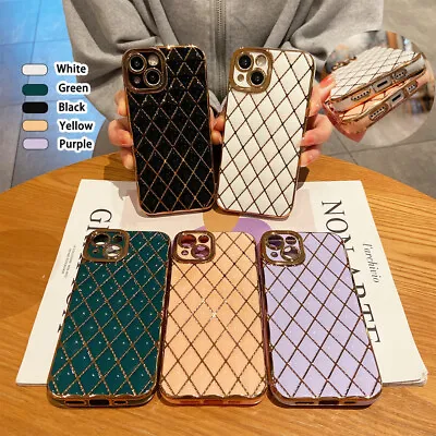 For IPhone 15 Pro Max 14 13 12 11 XR 7 Luxury TPU Plating Case Shockproof Cover • $12.99