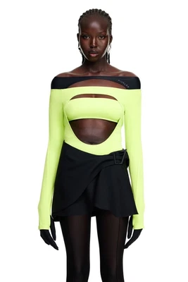 £100 • Buy H&M Mugler - Cut-out Body - Acid Green - Size 10