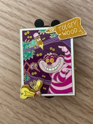 $9.19 • Buy Disney Dream Destinations Alice In Wonderland Cheshire Cat Tulgey Wood Pin