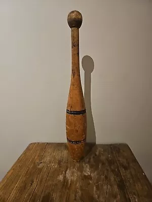 Antique Vintage (16 Inch) 1 LB Wooden Indian Club Juggling Pin. • $30