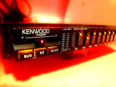 Vintage Old School Kenwood KGC - 6041 Car Graphic Equalizer. Works Great ! • $249.99