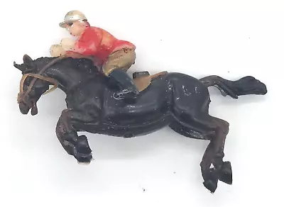 VINTAGE Celluloid - Plastic - Horse And Jockey • $15.35