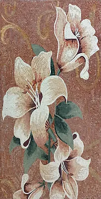 FL149 31.5 ×62.99  Flower Bouquet Design Mosaic Wall Art • $1549