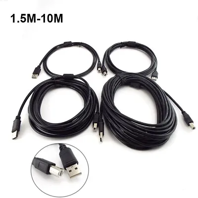 $4.39 • Buy USB 2.0 A To B Male Universal Printer Cord Cable Extension Wire 1.5/3/5/10M