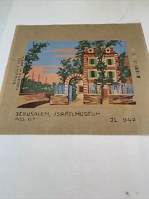 New Jewish Life Needlepoint 100% Cotton Canvas Israel Museum Jerusalem (Austria) • $12