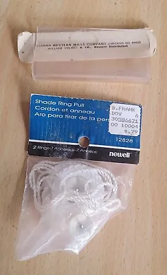 1 Shade Hem Grip Clear Plastic & 1 Package Of 2 Shade Ring Pulls Vintage NOS • $6.50