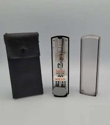 NIKKO Pocket Metronome Hi-Mini Vintage Made In Japan With Case WORKS • $29.99