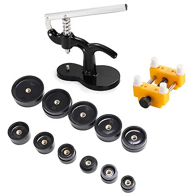 Precision Watch Repair Tool Kit: Watch Case Press With 12 DiesWatch Opener Ku • £10.45