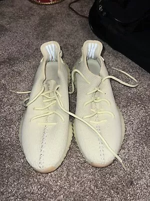 Size 10 - Adidas Yeezy Light Lime Green Sneakers Shoes • $45