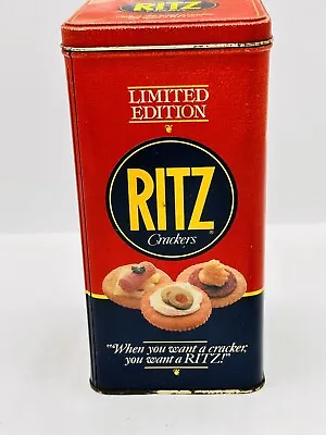 Vintage 1987 Nabisco Ritz Crackers Limited Edition Collector Metal Tin Container • $12