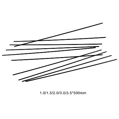 10x Carbon Fiber Rods High Density For Kites RC Airplane PC Equipment Shafts • £7.45