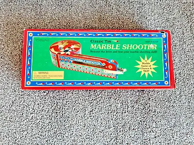 Vintage Schylling's Marble Shooter Classic Tin Original Box/Marbles • $15