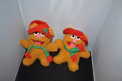 Baby Fozzie Bear Muppets W/ Hat Plush Toy Jim Henson Vintage Set Of 2 W4 • $9.66