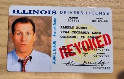 Al Bundy Married With Children Novelty Drivers License • $6.50