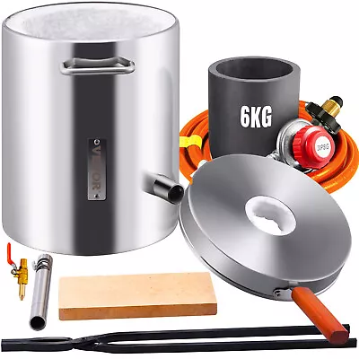 £85.94 • Buy VEVOR 6KG Propane Melting Furnace Kit Melting Furnace Stainless Steel 2700℉