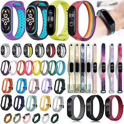 For Xiaomi Mi Band 2/3/4/5/6 Amazfit 5 Band Replacement Silicone Watch Strap UK • £5.47