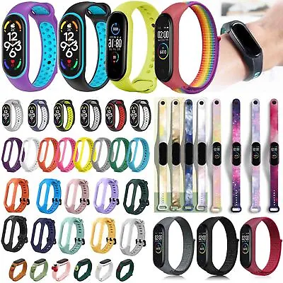 $4.59 • Buy For Xiaomi Mi Band 2/3/4/5/6 Mi Amazfit 5 Band Replacement Silicone Watch Strap