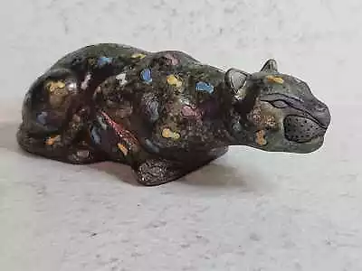 Vintage DALENE Marked Panther Cat Sculpture Mid-Century Modern 8 1/2 L • $24.95