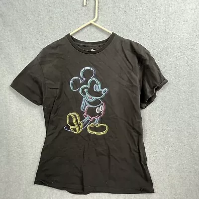 Disney Shirt Mickey Mouse Woman’s Large Black • $14.40