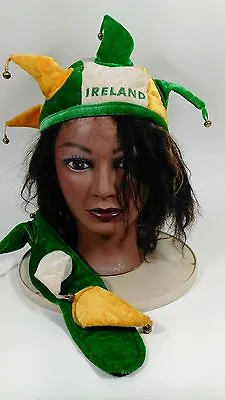 Vintage Ireland Plush World Cup Supporter Dragon Jester Hat • $12.97