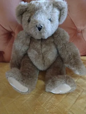 Vintage The Vermont Teddy Bear Company 15” Jointed Plush Stuffed Teddy Bear • $15
